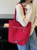 Bolsa de Lona para Mujer, Lujo Ligero, Estilo Coreano de Nicho, Bolso de Hombro Estilo Perezoso, Gran Capacidad para Estudiantes, Bolso de Mano de Gama Alta para Viajes