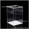 Caja de alimentación para animales pequeños de acrílico, caja de hábitat para rastreadores, caja para arañas, caja transparente con extracción, caja de exhibición