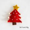 Colgante decorativo de fieltro de lana navideño Colgante de copo de nieve para árbol de Navidad Accesorios hechos a mano para bricolaje Decoraciones navideñas