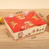 Caixa de Frango Frito Guochao Caixa de Embalagem para Levar Frango Frito Coreano Flor de Arroz de Frango Costeleta de Frango Embalagem de Papel para Frango Frito Logo Imprimível