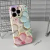 Funda de teléfono estilo lujo, brillante, incrustada de diamantes, floral 3D para Apple 17 Pro Max, ultrafina, con recortes precisos y cobertura total