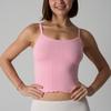 Faja de Algodón Short Algodón Puro Sexy Hottie Tirantes Chaleco Slim Estilo Europeo y Americano Cintura Entallada Top de Encaje para Mujer