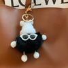 Pequeño Genio de Bolas de Carbón, Popular en Internet, Lindo Bolso, Adorno Colgante, Muñeco de Peluche, Mochila Escolar para Mujer, Llavero para Coche