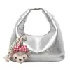 Bolso Maillard de Mano de Alta Gama para Mujer 2025 Nuevo de Moda Verano Moda Versátil de Hombro Cruzado Bolso Dumpling