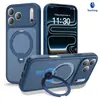 Funda protectora para iPhone 17 Pro Max mate anti-caídas aplicable transfronteriza, funda protectora Apple 18 con soporte giratorio y refrigeración