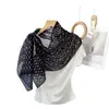 Bufanda Ligera de Seda para Mujer, Moda Primavera y Verano, Versátil Lazo para el Cabello, Bufanda Larga, Pañuelo para el Cuello, Envoltura de Cuello Única y Elegante de Gasa