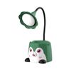 Nuevo portalápices de dibujos animados, lámpara de mesa portátil, soporte para teléfono móvil, lámpara de mesa con forma de pingüino, lindo conejo gatito, luz de noche de escritorio, carga USB