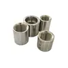 Conector reto de rosca interna para tubo de aço inoxidável 304, conector reto de rosca interna dupla para tubo redondo e tubo de água 1/2 polegada, 3/4 polegada, 1 polegada