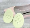 Meia Sola Shengtong para Mulheres, Meia Sola Dianteira, Absorvente de Choque, Antiodor, Respirável, Meia Sola de Borracha Bege para Primavera, Verão e Outono