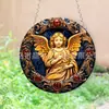 Decoración de Jardín Plana Acrílica Transfronteriza Atrapasoles Pavo Real Hombre de Jengibre Navidad Día de Todos los Santos Regalo Colgante de Jardín