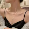 Exquisito Collar Versátil de Estrella de Zirconia y Plata Doble Capa para Mujer, Diseño Elegante y Lujoso, Cadena para Suéter