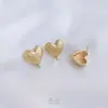 Aretes de Oro Relleno de 14K con Patrón de Árbol, Forma de Semicírculo, Ovalada, Corazón de Durazno, Flor Pequeña con Aro para Colgar, Aguja de Oreja de Plata 925, Accesorios para Aretes DIY