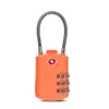 Cerradura de código aduanero TSA para equipaje mochila gabinete de almacenamiento cajón plástico candado pequeño de 3 dígitos código aduanero TSA