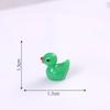 Patos Luminous Coloridos Acessórios de Resina DIY Ornatos de Patinho Amarelo Gradiente Brilhante Animais em Miniatura