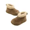 Botas de Nieve para Bebé Niños 2025 Invierno Nuevo Estilo Botas de Terciopelo de Algodón Engrosadas para Niña Zapatos Cálidos para Niños Pequeños Zapatos de Algodón