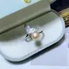 Pendientes Nuevos de Perlas de Zhuji Pendientes de Perla con Forma de Cola de Pez Gota de Aceite Pendientes de Plata S925 para Mujer Pendientes de Diseño Nicho