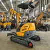 Excavadora Compacta de Orugas Ht25 Exportada a Rusia Excavadora Pequeña Desmonte y Siembra en Terrenos Montañosos Excavadora Pequeña
