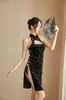 Pregunta por la Nueva Lencería Sexy de Noche Sexy Cheongsam Corte con Abertura Tira Tentación Cheongsam Retro Uniforme 560