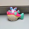 Presilhas de cabelo de desenho animado para crianças, peixe de resina, estrela-do-mar, conchas, presilhas laterais fofas para franja de meninas, acessórios de cabelo estilo oceano