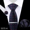 Mancuernillas cuadradas de corbata alta para hombre traje Vestido Negocios Banquete Boda Poliéster Corbata Larga Fábrica de Shengzhou