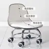 Silla giratoria acrílica con base metálica, taburete infantil, silla para limpiar el suelo, taburete de sala de estar, taburete para el hogar, taburete con ruedas, taburete de balcón