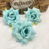 Ponto 8cm Cabeça de Rosa Guirlanda de Broche Feita à Mão Adorno de Cabeça Flor de Pulso para Casamento Acessórios de Decoração de Bolo Roupas
