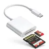 Lector de Tarjetas para Teléfono Móvil y Computadora Tipo C Dos en Uno Lector de Tarjetas Dual SD TF Tarjeta de Memoria Memoria de Cámara Pendrive USB