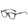 Estilo de venta caliente transfronterizo Krosus Yan marco negro hebilla clásica de herradura montura de gafas para hombre marco grande casual de negocios lujo ligero para mujer