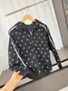 Cardigan con capucha estampado deportivo casual retro americano de otoño, sudadera chaqueta para pareja 13403