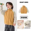 Jaqueta Europeia para Meninos Inverno Mais Veludo Top para Bebê Estilo Inverno Meninos Nova Roupa Infantil Roupas de Inverno Roupas Quentes para Crianças