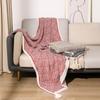 Manta de Punto Geométrica Manta para Sofá Siesta de una Persona Manta de Aire Acondicionado Chal Decorativo Vintage Estilo Tejido Ins