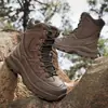 Novos Produtos Transfronteiriços em Estoque, Botas de Combate de Tamanho Grande, Botas Táticas Resistentes ao Desgaste de Cano Médio em Malha, Botas de Combate para Esportes ao Ar Livre e Montanhismo