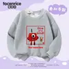 Roupa Estilo Blocos de Montar Digital para Meninos e Meninas, Nova Coleção Primavera, Outono e Inverno 2025, Moletom Infantil Estiloso com Fleece, Blusa Versátil da Moda