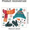 Pegatinas de Pared Transfronterizas Pegatinas de Pared Navideñas Pegatinas de Expresión PVC Lindo Dibujo Animado Muñeco de Nieve Pegatinas para Refrigerador Pegatinas para Ventana Pegatinas para Tazas Papel Tapiz
