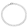 Tendencia de Moda Transfronteriza Europea y Americana Joyería Versátil Acero Inoxidable Chapado en Oro de 14K Corazón Cadena Redonda Hebilla de Cruz Pulsera para Mujer