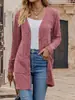Amazon comercio exterior transfronterizo europeo y americano 2025 nueva chaqueta cárdigan de punto de moda para mujer top de otoño e invierno para mujer