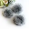 Bolas de Piel Sintética de Zorro, Bolas de Felpa de Colores, Accesorios para Ropa y Zapatos, Colgantes para Sombreros, Bolas de Piel Grandes, Manualidades Transfronterizas