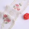Encaje Bordado Transfronterizo Personalizado de 8cm con Overlock Forma de Adorno para Tocados Lazo Decoración Joyería Hecha a Mano DIY Cortinas