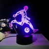 Lámpara de Ambiente de Fútbol para el Mundial al por Mayor Transfronteriza, Luz Nocturna 3D de Estrella, Lámpara Creativa Periférica de Regalo, Regalo para Niños