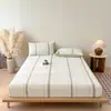 2026 Novo Modelo 100% Algodão Fio 60 Jacquard Lavado Série de Lençol de Elástico Individual 120*200cm Lençol de Elástico Individual Alice-Jiao