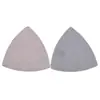 Papel de Lija Triangular Blanco de 90*90*90mm, Papel de Lija Autoadhesivo con Flocado, Papel de Lija Multiusos para Lijado y Pulido, Papel de Lija Seco