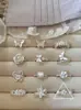 Anillo de lujo ligero, nicho, estrella de alta gama, perla y circonita cúbica para mujer, exquisito y moderno, anillo abierto ajustable