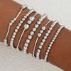 Pulseira de Miçangas Feitas à Mão Ccb Estilo Ins Mais Vendida Transfronteiriça Europeia e Americana Elástica Conjunto para Empilhar Pequenas Contas Douradas Joias Multicamadas