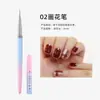 Nuevo color azul degradado en polvo con kit de bolígrafo para uñas con cobertura, pintura de flores, bolígrafo de fototerapia francés, bolígrafo de viñeteado degradado, venta al por mayor