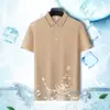 Camiseta de manga corta Polo para hombre Verano 2023 Nuevo Cuello Solapa Delgado Top de Algodón Mercerizado para Hombre Ropa Casual