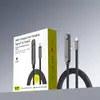 Novo cabo de carregamento trançado com conector em L dobrável de 240W adequado para Apple 17, tablet Huawei e cabo de dados para jogos móveis