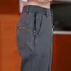 Pantalones casuales para hombre para pedidos de exportación, corte holgado, elásticos, pierna recta, con bolsillos con cremallera, pantalones de vestir versátiles, pantalones de trabajo duraderos para hombre