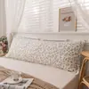 Fronhas Duplas Longas, Estilo Longo, Fronhas de 1,5m, Algodão e Linho Lavados, Verão, Enchimentos de Travesseiro de 1,2m, Extra Longas, Casal de 1,8m