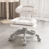 Taburete pequeño universal con ruedas y polea, taburete bajo para el hogar, cambiador de zapatos, respaldo para niños, taburete redondo para sala de estar, banco suave.