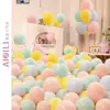 Balões Macaron de 10 polegadas para Crianças Espessados Decoração de Cena de Aniversário Suprimentos Decoração de Casamento Balões de Látex à Prova de Explosão